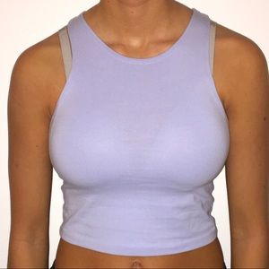 Cropped racerback tank